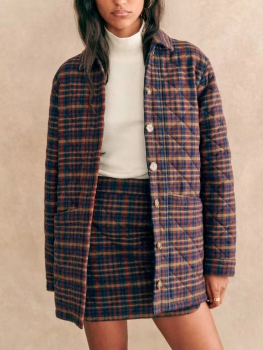 Sezane quilted Will jacket sz M - Picture 2 of 7